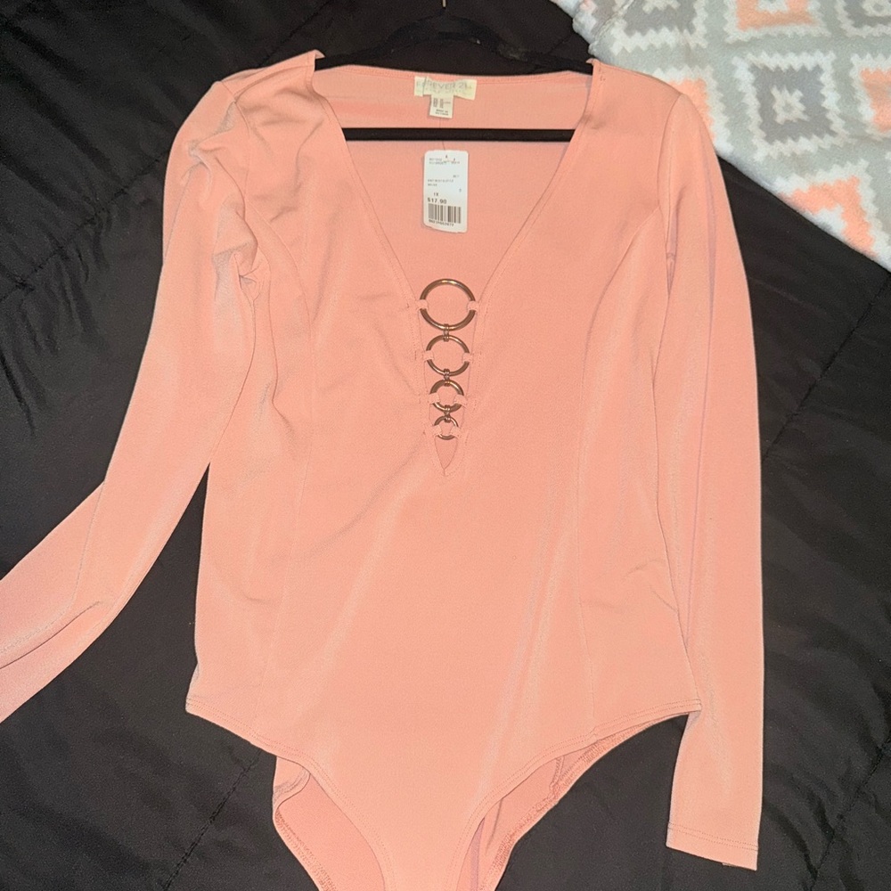 Pink Long Sleeve Bodysuit